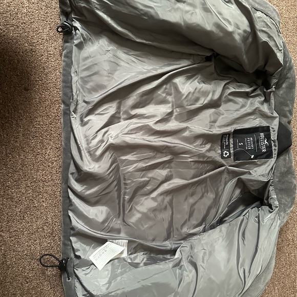 Hollister-SUEDE PUFFER JACKET - Picture 3 of 7